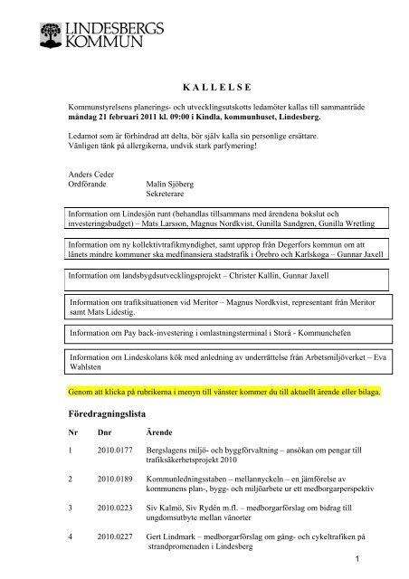 Pu kallelse 2011-02-21.pdf - Lindesbergs Kommun