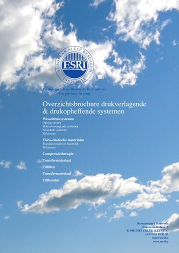 Overzichtsbrochure drukverlagende & drukopheffende ... - Esri NV