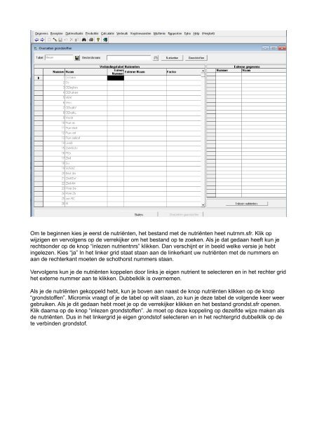 Handleiding importeren matrix v2.0 - Koerhuis Automatisering bv