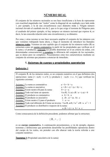 NÚMERO REAL - x.edu.uy Matematica