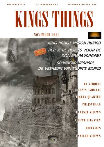 NOVEMBER 2011 - Stephen King Fanclub Nederland