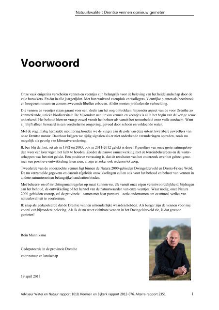 rapport - Provincie Drenthe