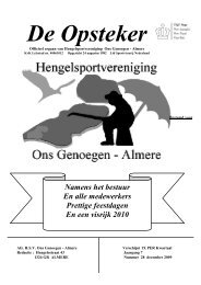 de Opsteker22.pdf - Hengelsportvereniging Ons Genoegen Almere