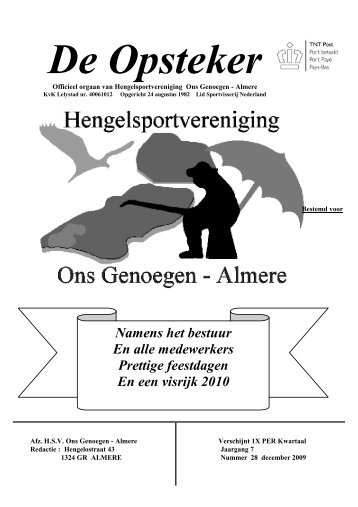 de Opsteker22.pdf - Hengelsportvereniging Ons Genoegen Almere