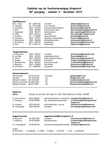 nummer 3 – december 2010 - Staphorst