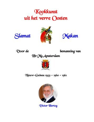 Kookboek Marine - Victor Hertog Website