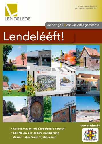 Lendeleeft juli - augustus - september 2012 - Gemeente Lendelede