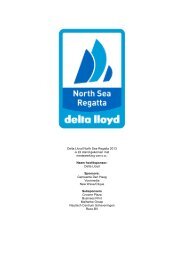 Delta Lloyd North Sea Regatta 2013 is tot stand gekomen met ...