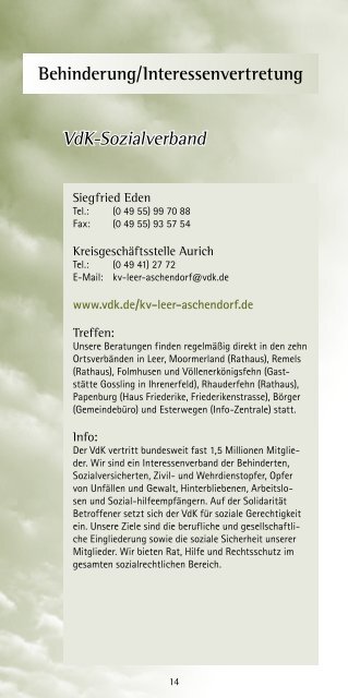 Selbsthilfehandbuch - Landkreis Leer