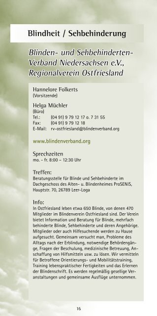 Selbsthilfehandbuch - Landkreis Leer