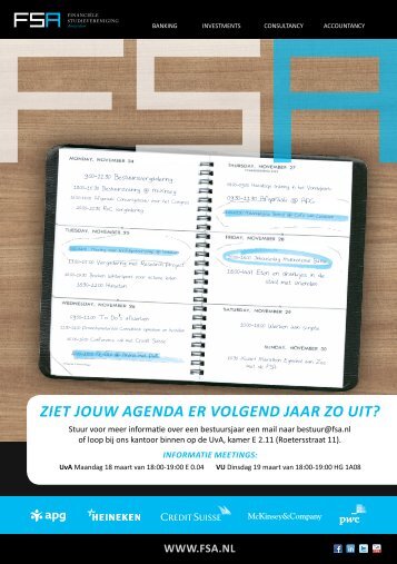 FINANCIËLE STUDIEVERENIGING Amsterdam - Fsa