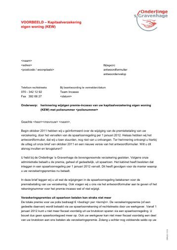 KEW - Welkom bij de Onderlinge 's-Gravenhage