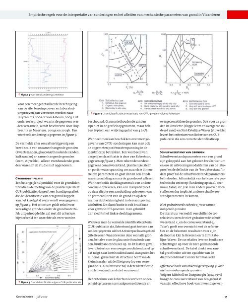 Empirische regels voor de interpretatie van ... - GeoTechniek