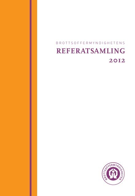 Brottsoffermyndighetens referatsamling