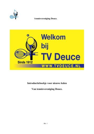 Folder nieuwe leden - TV Deuce Texel