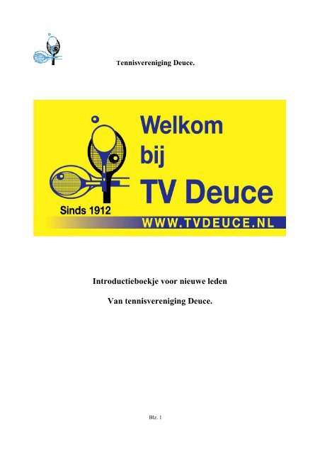 Folder nieuwe leden - TV Deuce Texel