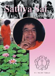 Mars 2007 - Sri Sathya Sai Baba Seva Organisation