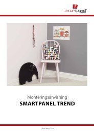 Monteringsanvisning Smartpanel Trend