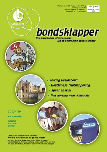 BONDSKLAPPER Nr. 119 - Gezinsbond Gewest Brugge
