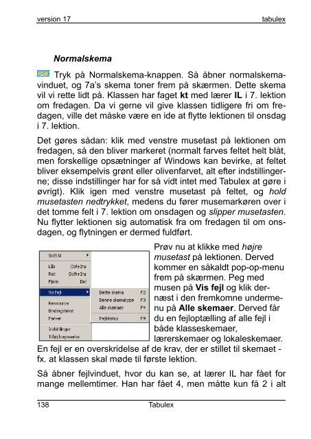 Tabulex Skemalægning 2013