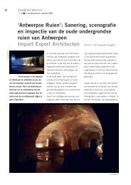 'Antwerpse Ruien': Sanering, scenografie en inspectie van de oude ...