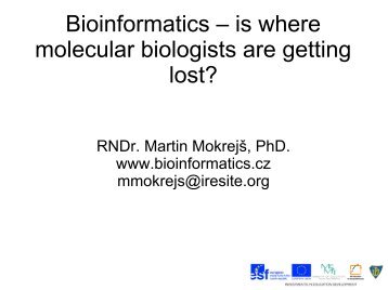 Bioinformatics - where molecular biologists are getting lost