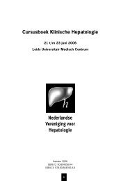 cursusboek 2006.indd - Nederlandse Vereniging voor Hepatologie