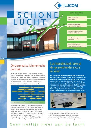 SCHONE LUCHT - Rebranding Lucom.nl