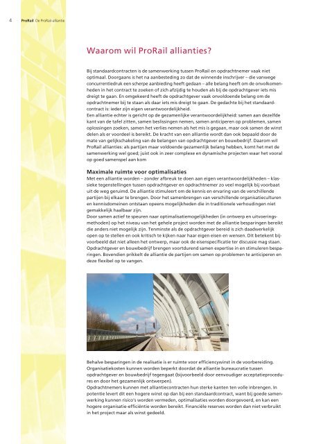 Brochure De ProRail-alliantie