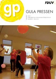 Gula Pressen 2/2012 - Förbundet De Utvecklingsstördas Väl