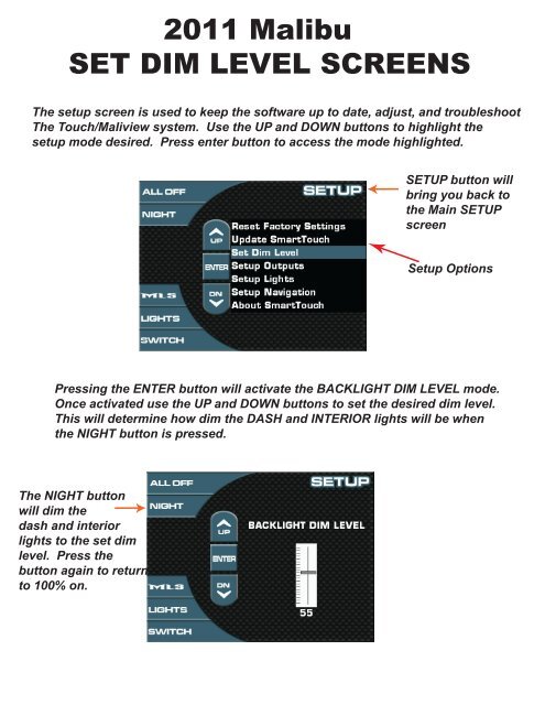 Smart Touch System - Malibu 2011