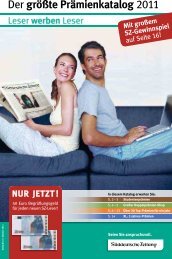 Der größte Prämienkatalog 2011 - Süddeutsche Zeitung