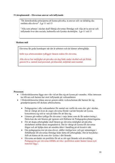 Verksamhetsplan 2012-13 Tulpanens skola inkl förskoleklass och ...