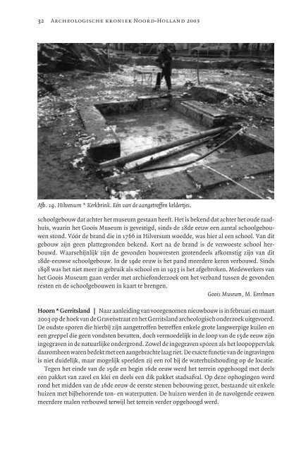 Archeologische Kroniek - Historische Vereniging Holland