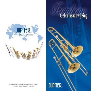 Onderhoudsboekje schuif- en ventieltrombone JUPITER - March ...