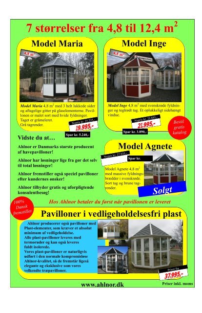 Model Birgitte - Ahlnor Pavilloner