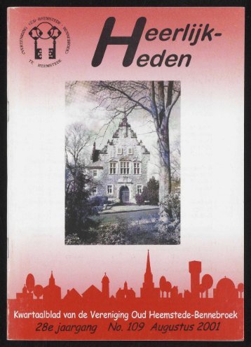 eerlijk eden - Historische Vereniging Heemstede-Bennebroek