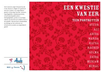 Een kwestie van eer - portrettenboekje - Movisie