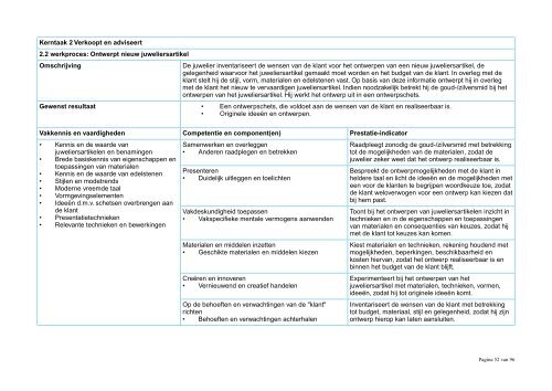 Kwalificatiedossier juweliersbedrijf - SVGB