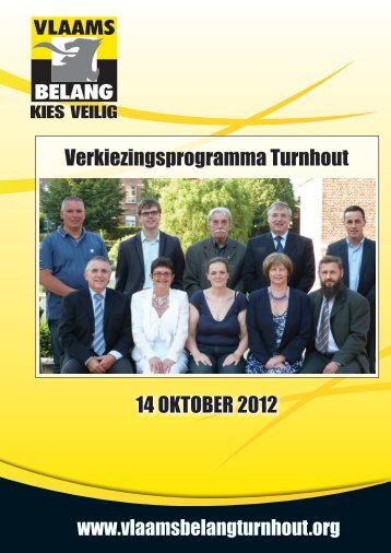 Verkiezingsprogramma Turnhout 14 OKTOBER 2012