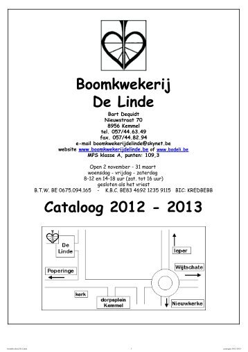 download PDF cataloog - Boomkwekerij De Linde