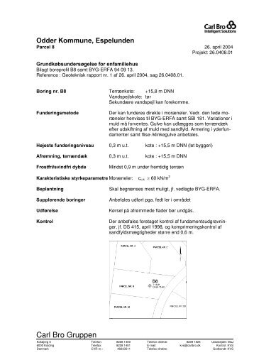 Jordbundsundersøgelse nr. 8 - Odder kommune