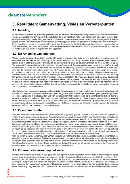 Rapport Amstelgesprek 2009 - Wibaut aan de Amstel