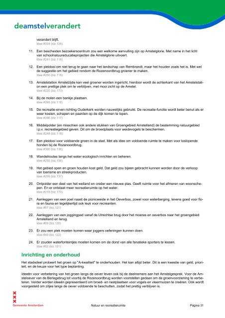 Rapport Amstelgesprek 2009 - Wibaut aan de Amstel