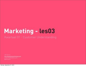 01. Presentatie (PDF) - Marketing