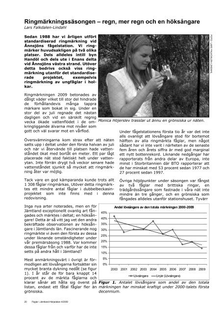Årsrapport 2009 - Ånnsjöns fågelstation