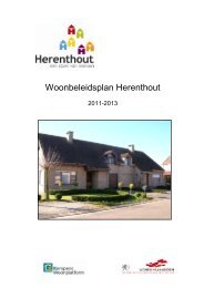 Woonbeleidsplan Herenthout - Herenthout.be