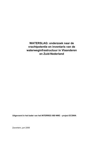 In dit deel staan voettekst en paginanummering uit - Waterwegen en ...