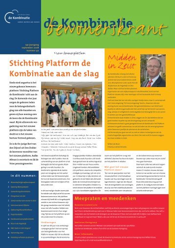 Bewonerskrant jaargang 14 nr. 40 - Woningbouwvereniging De ...