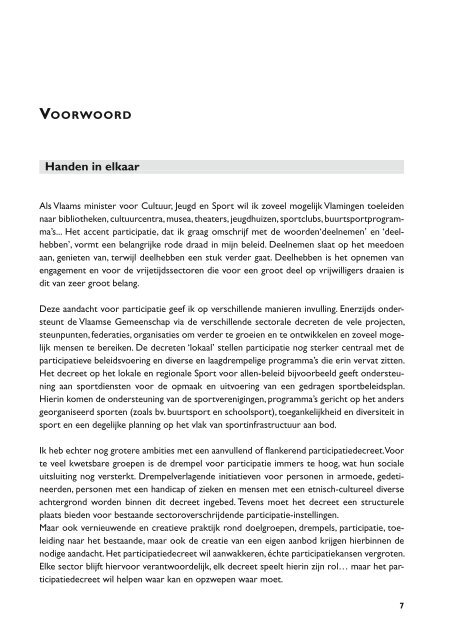 Het OCMW aan zet! Sport als niet alledaagse partner - Demos